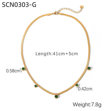 Five Mini Diamond Necklace