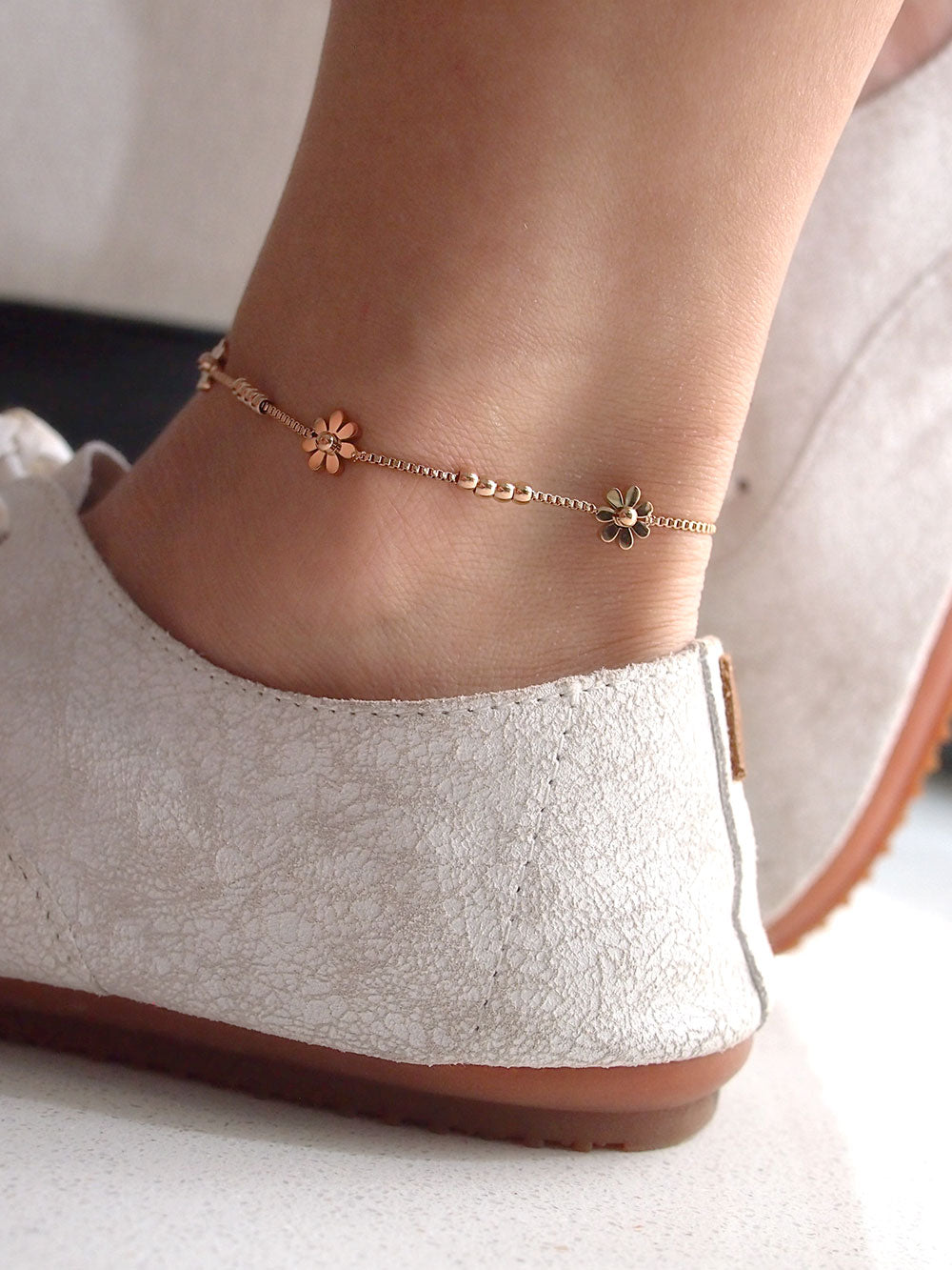 Daisy Flower Anklet/Bracelet