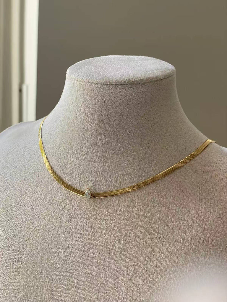 Mini Pearl Snake Necklace