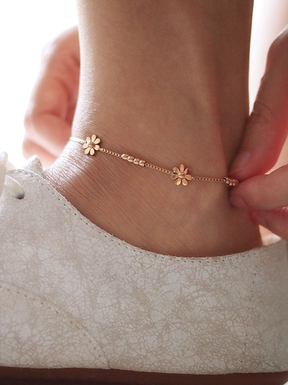Daisy Flower Anklet/Bracelet